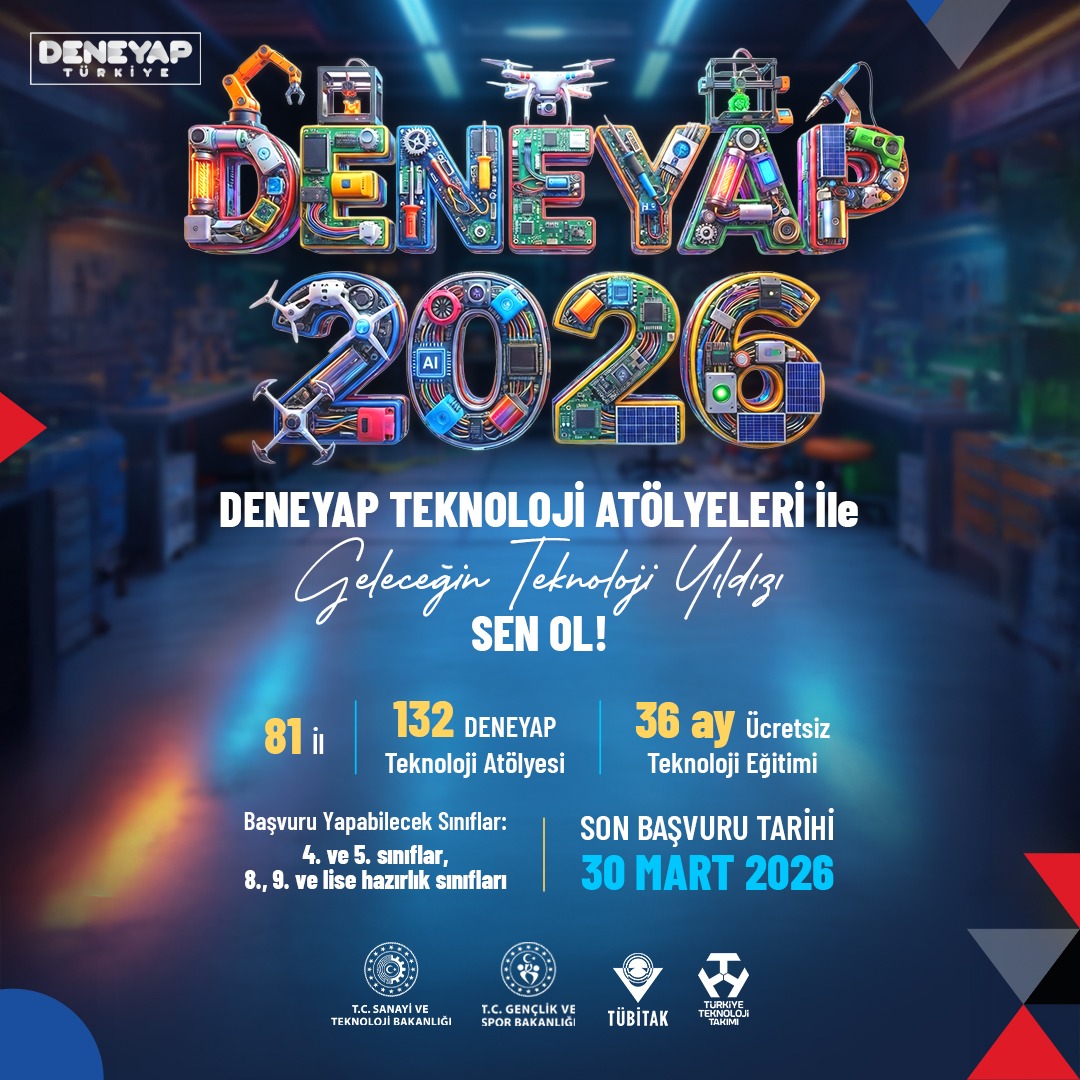 Deneyap Teknoloji Atölyeleri Başvuruları
